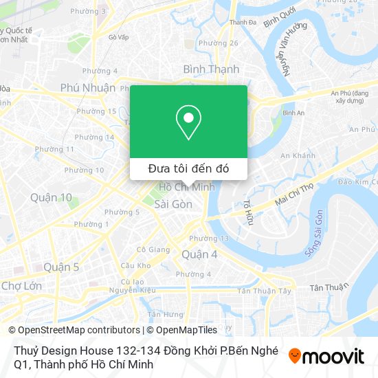 Bản đồ Thuỷ Design House 132-134 Đồng Khởi P.Bến Nghé Q1