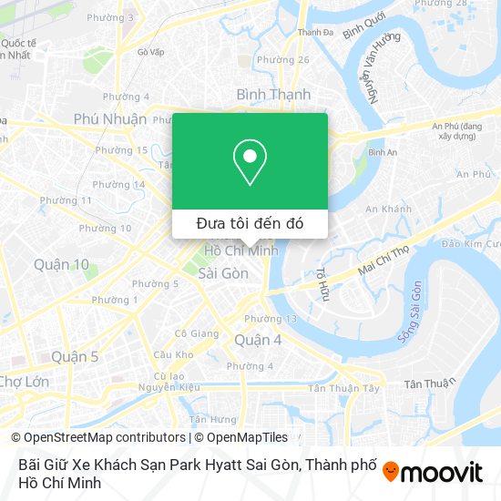 Bản đồ Bãi Giữ Xe Khách Sạn Park Hyatt Sai Gòn