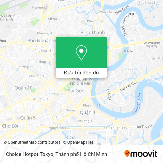 Bản đồ Choice Hotpot Tokyo