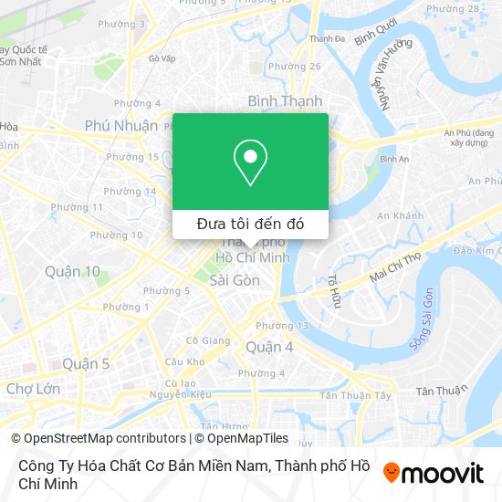 Bản đồ Công Ty Hóa Chất Cơ Bản Miền Nam
