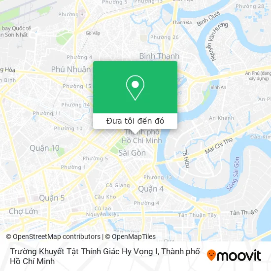 Bản đồ Trường Khuyết Tật Thính Giác Hy Vọng I