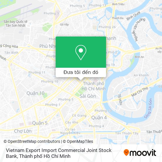 Bản đồ Vietnam Export Import Commercial Joint Stock Bank