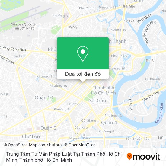 Bản đồ Trung Tâm Tư Vấn Pháp Luật Tại Thành Phố Hồ Chí Minh