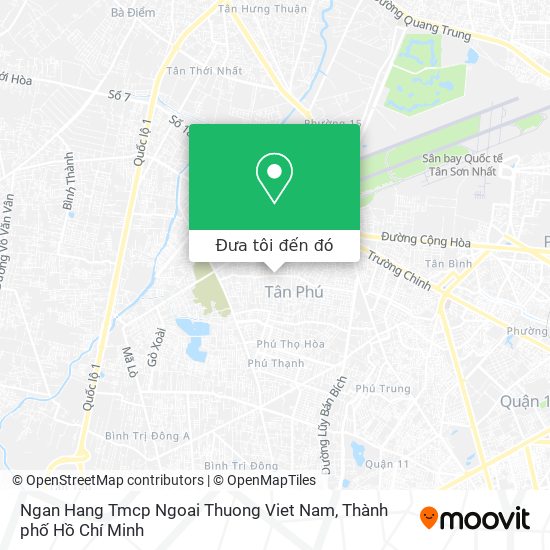 Bản đồ Ngan Hang Tmcp Ngoai Thuong Viet Nam