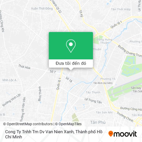 Bản đồ Cong Ty Tnhh Tm Dv Van Nien Xanh