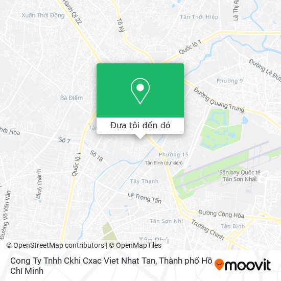 Bản đồ Cong Ty Tnhh Ckhi Cxac Viet Nhat Tan