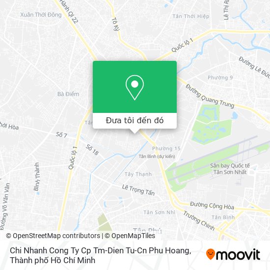 Bản đồ Chi Nhanh Cong Ty Cp Tm-Dien Tu-Cn Phu Hoang