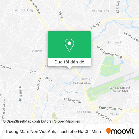 Bản đồ Truong Mam Non Viet Anh