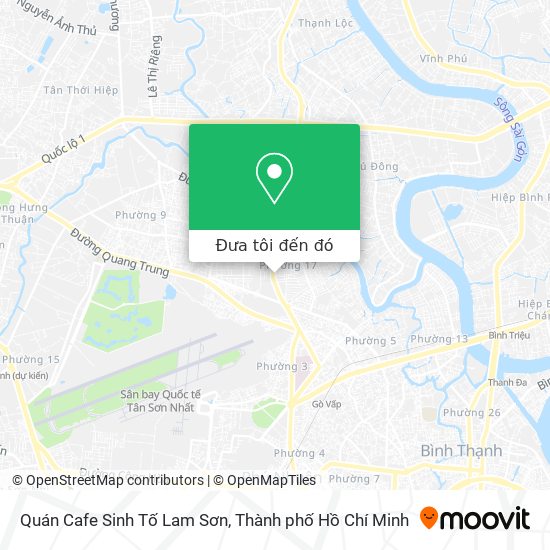Bản đồ Quán Cafe Sinh Tố Lam Sơn