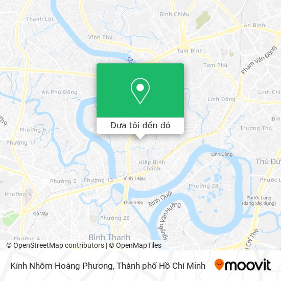 Bản đồ Kính Nhôm Hoàng Phương