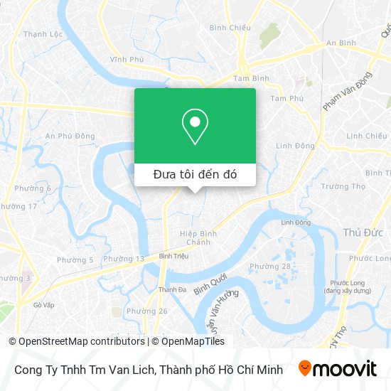 Bản đồ Cong Ty Tnhh Tm Van Lich
