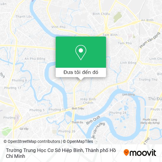 Bản đồ Trường Trung Học Cơ Sở Hiệp Bình