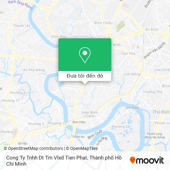 Bản đồ Cong Ty Tnhh Dt Tm Vlxd Tien Phat