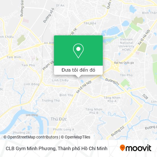 Bản đồ CLB Gym Minh Phương