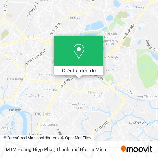 Bản đồ MTV Hoàng Hiệp Phát