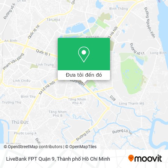 Bản đồ LiveBank FPT Quận 9