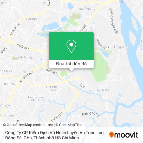Bản đồ Công Ty CP Kiểm Định Và Huấn Luyện An Toàn Lao Động Sài Gòn