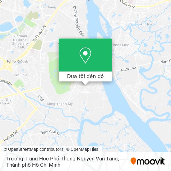 Bản đồ Trường Trung Học Phổ Thông Nguyễn Văn Tăng