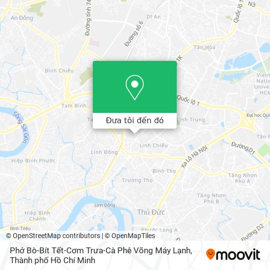 Bản đồ Phở Bò-Bít Tết-Cơm Trưa-Cà Phê Võng Máy Lạnh
