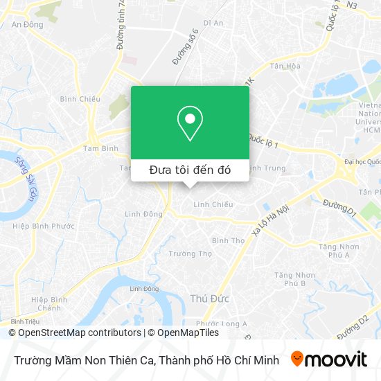 Bản đồ Trường Mầm Non Thiên Ca