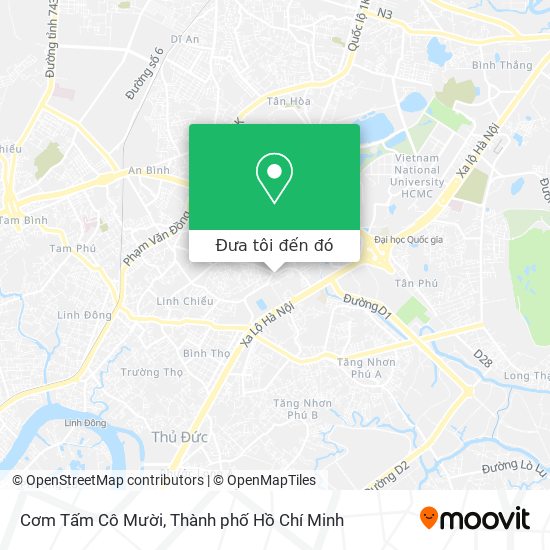 Bản đồ Cơm Tấm Cô Mười