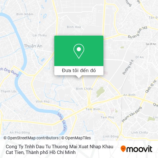Bản đồ Cong Ty Tnhh Dau Tu Thuong Mai Xuat Nhap Khau Cat Tien