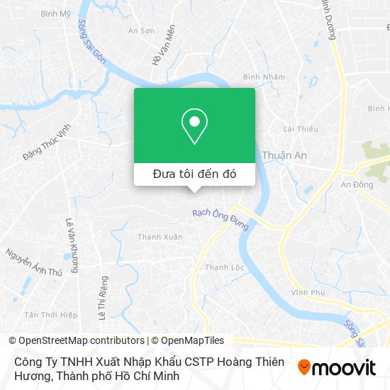 Bản đồ Công Ty TNHH Xuất Nhập Khẩu CSTP Hoàng Thiên Hương