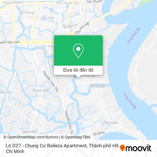 Bản đồ Lô D27 - Chung Cư Belleza Apartment