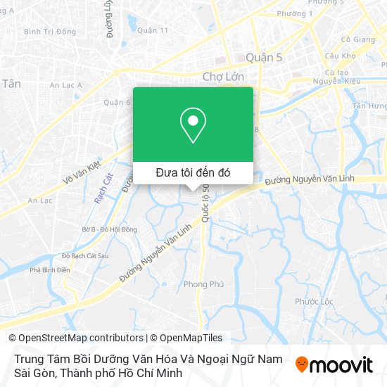 Bản đồ Trung Tâm Bồi Dưỡng Văn Hóa Và Ngoại Ngữ Nam Sài Gòn