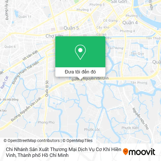 Bản đồ Chi Nhánh Sản Xuất Thương Mại Dịch Vụ Cơ Khí Hiền Vinh