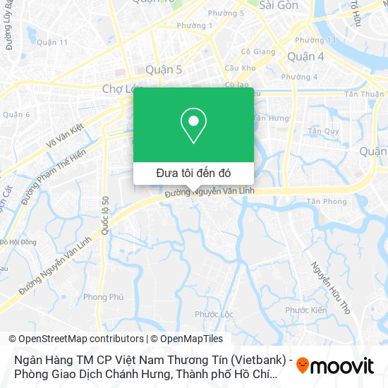 Bản đồ Ngân Hàng TM CP Việt Nam Thương Tín (Vietbank) - Phòng Giao Dịch Chánh Hưng