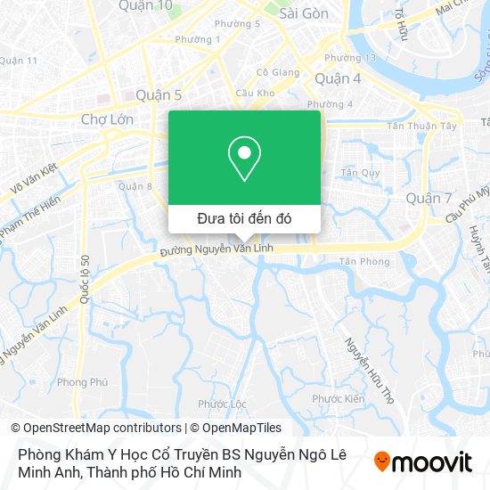 Bản đồ Phòng Khám Y Học Cổ Truyền BS Nguyễn Ngô Lê Minh Anh