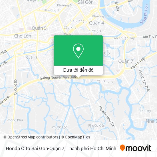 Bản đồ Honda Ô tô Sài Gòn-Quận 7