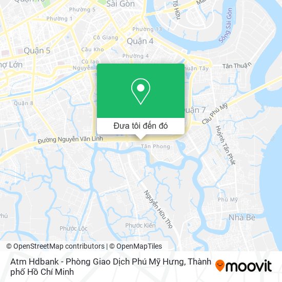 Bản đồ Atm Hdbank - Phòng Giao Dịch Phú Mỹ Hưng
