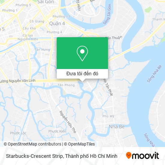 Bản đồ Starbucks-Crescent Strip