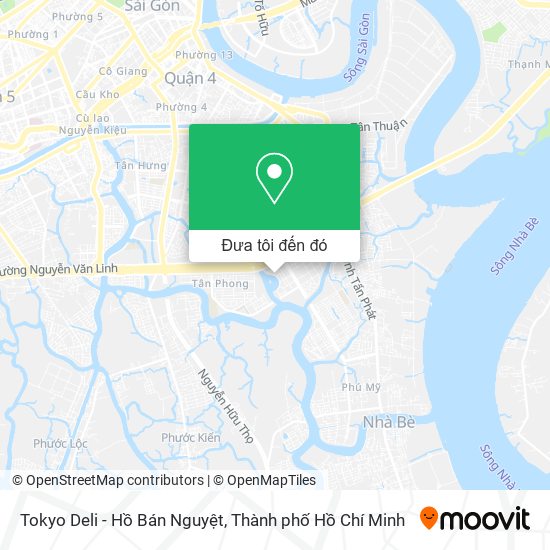 Bản đồ Tokyo Deli - Hồ Bán Nguyệt