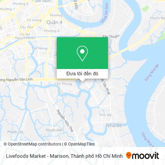 Bản đồ Livefoods Market - Marison