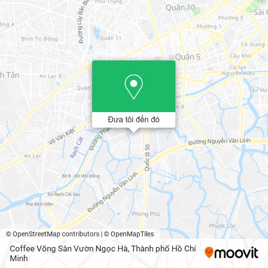 Bản đồ Coffee Võng Sân Vườn Ngọc Hà