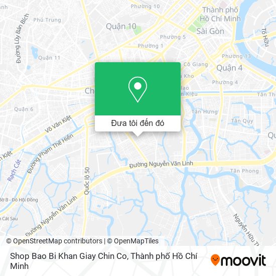 Bản đồ Shop Bao Bi Khan Giay Chin Co