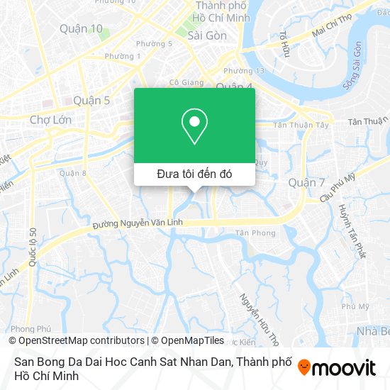 Bản đồ San Bong Da Dai Hoc Canh Sat Nhan Dan