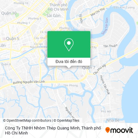 Bản đồ Công Ty TNHH Nhôm Thép Quang Minh