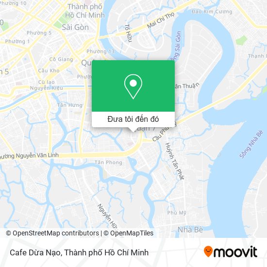 Bản đồ Cafe Dừa Nạo