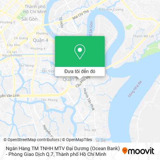 Bản đồ Ngân Hàng TM TNHH MTV Đại Dương (Ocean Bank) - Phòng Giao Dịch Q.7