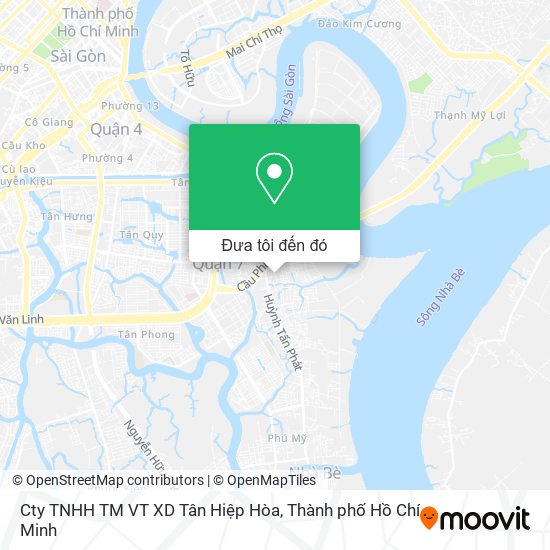 Bản đồ Cty TNHH TM VT XD Tân Hiệp Hòa