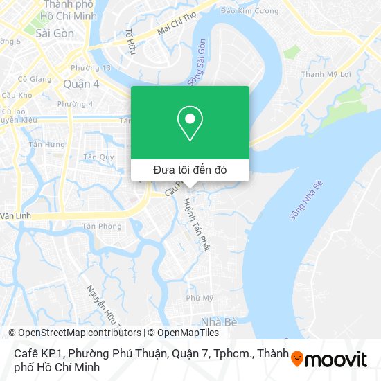 Bản đồ Cafê KP1, Phường Phú Thuận, Quận 7, Tphcm.