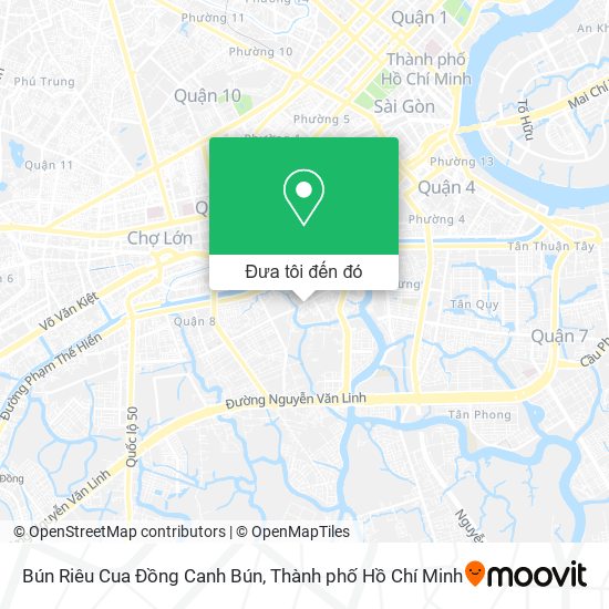 Bản đồ Bún Riêu Cua Đồng Canh Bún