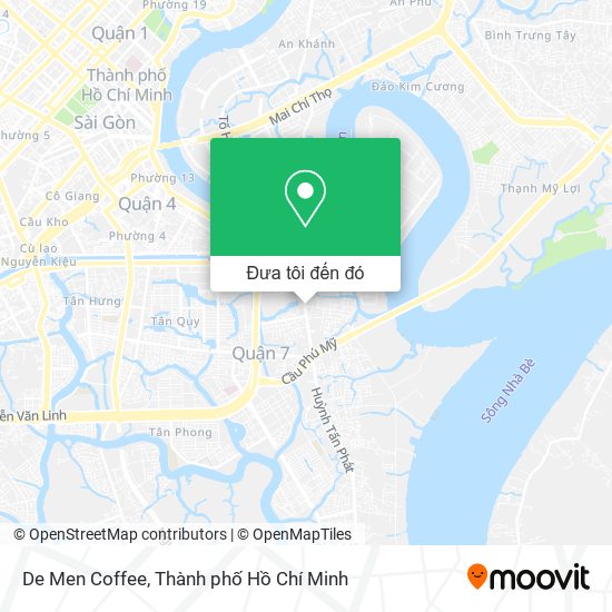 Bản đồ De Men Coffee