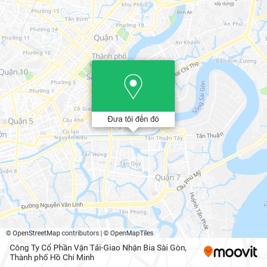 Bản đồ Công Ty Cổ Phần Vận Tải-Giao Nhận Bia Sài Gòn