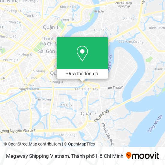 Bản đồ Megaway Shipping Vietnam