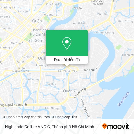 Bản đồ Highlands Coffee VNG C
